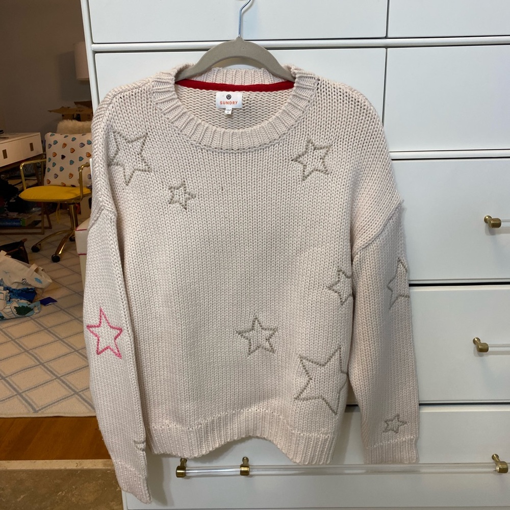 Sundry Star Oversized Sweater